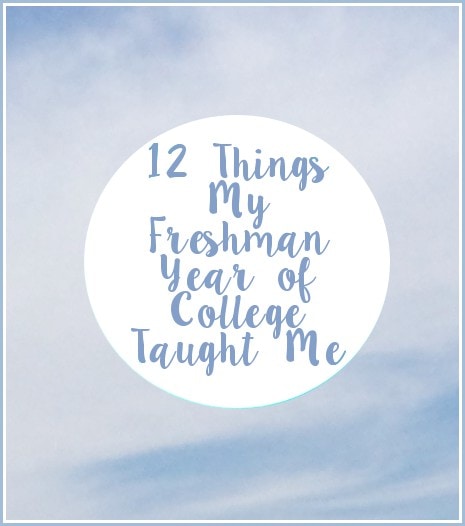 Freshman Year of College Lessons